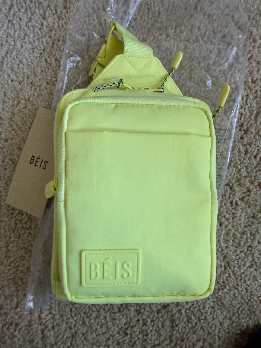 BEIS Sport Sling in Yellow Neon